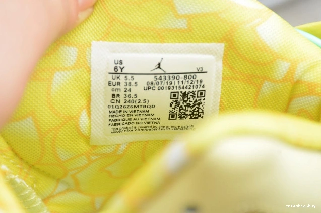 Air Floral 6 Jordan Dynamic (GS) 543390-800 Retro Yellow 1119